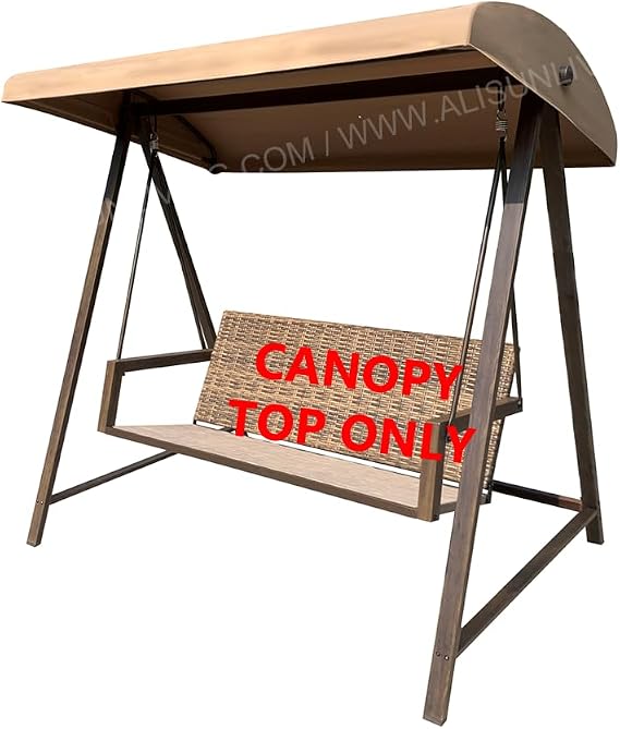 ALISUN Replacement Canopy Top for Model #GCS00250B-YD for Better Homes & Gardens Patio Swing (Top Only) (Canopy Top)