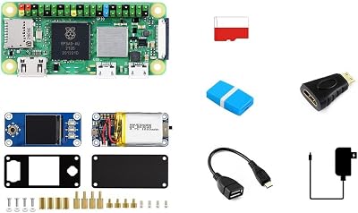 for Raspberry Pi Zero 2 WHC Package G Kit with IPS Display Mini HDMI to HDMI Adapter Micro USB OTG Cable and SD Card Reader 16GB @XYGStudy (RPi Zero 2 WHC Package G)