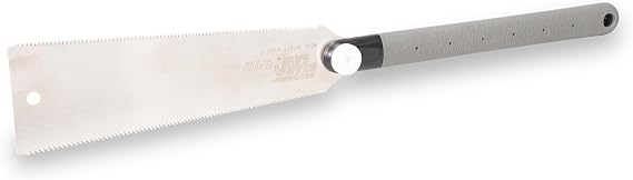 VAUGHAN Bear Saw, 10 Inch Double Edge Blade, Japanese Pull Saw | Interchangeable Tri-Edge Spring Steel Blade, Cuts on Pull Stroke, Dovetail Saw, Moldings and Crosscut, 10 Inch, VN56930