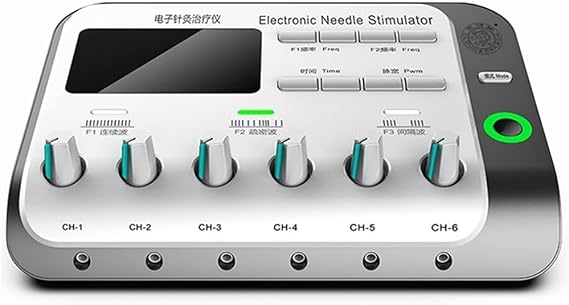 Electric Acupuncture ​Stimulator Machine, Multi-Functional TENS Body Massager 6 Output Channel, Electric Muscle Stimulator Relax Electroacupuncture Patch Massage Care Kit