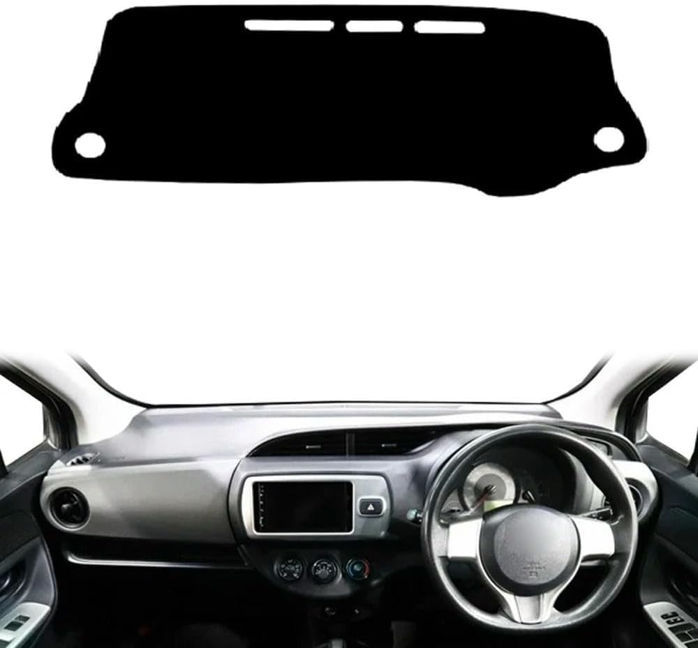 Polyester Flannel Suede Car Dashboard Cover Dashmat Fit Cadillac Toyota Vitz 2012-2017 Dash Mat Carpet Cape Rug Protector
