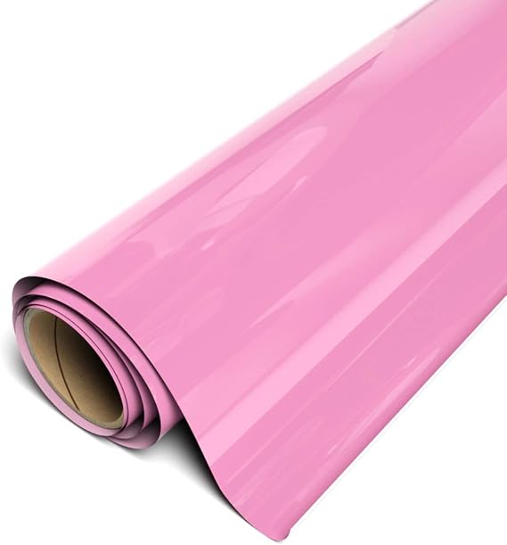 Siser EasyWeed Heat Transfer Vinyl 11.8" x 15ft Roll (Bubblegum) - Compatible with Siser, Cricut, Silhouette and Other Craft/Professional Cutters - CPSIA Certified