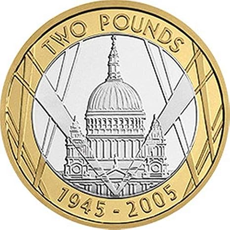 RARE - 2005 60th Anniversary of the end of World War 2 Brilliant Uncirculated £2 Pound