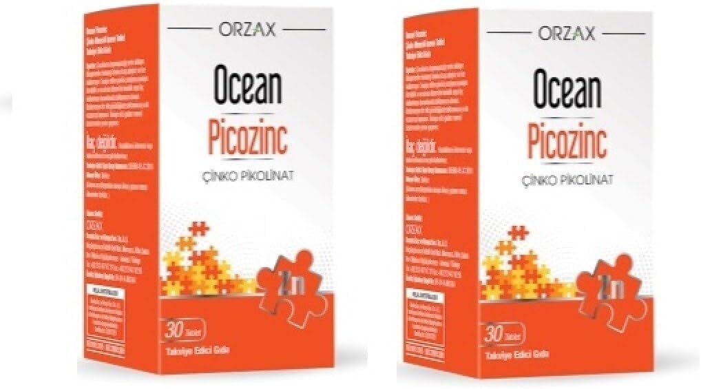 Orzax Ocean Pıcozınc 30 Tablet x 2 Adet, skzmdny78
