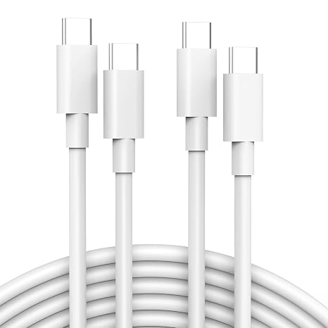 2 Pack 10ft USB C to USB C Cable for iPad Pro 13/12.9/11 inch, Air 5/4, Mini 6, MacBook Air/Pro Charger, iPhone 17/16/15 Pro Max, Pixel 7/6 Pro, USBC Type C Fast Charging Cord