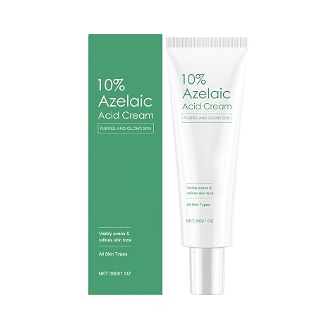 10% Azelaic Acid Cream Treatment Reduces Pigment Spots Pimples & Blemished Skin - with Azelaic Acid & Salicylic Acid - All Skin Types - 30 g (1p)