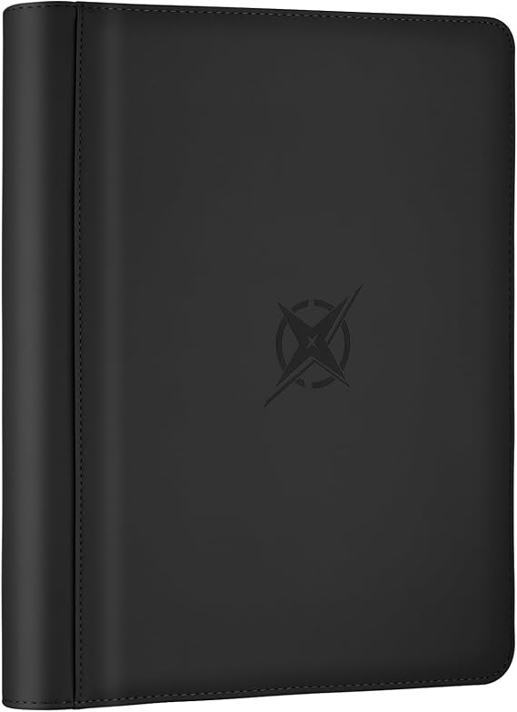 Trading Card Binder 9Pocket,Holds 540 Cards,Premium PU Zip Card Collection