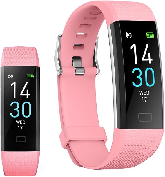 Jawploy Fitness Tracker with Heart Rate Monitor/Step Counter/Calories, Activity Tracker Smart Watch Sleep Monitor, IP68, Health Tracker Pedometer for Women Man