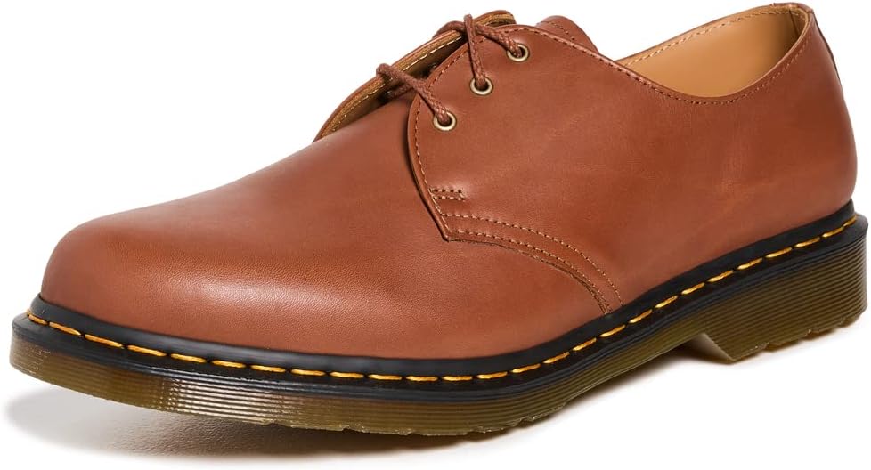 Dr. Martens Men's 1461 Oxford, Saddle Tan Carrara, 13