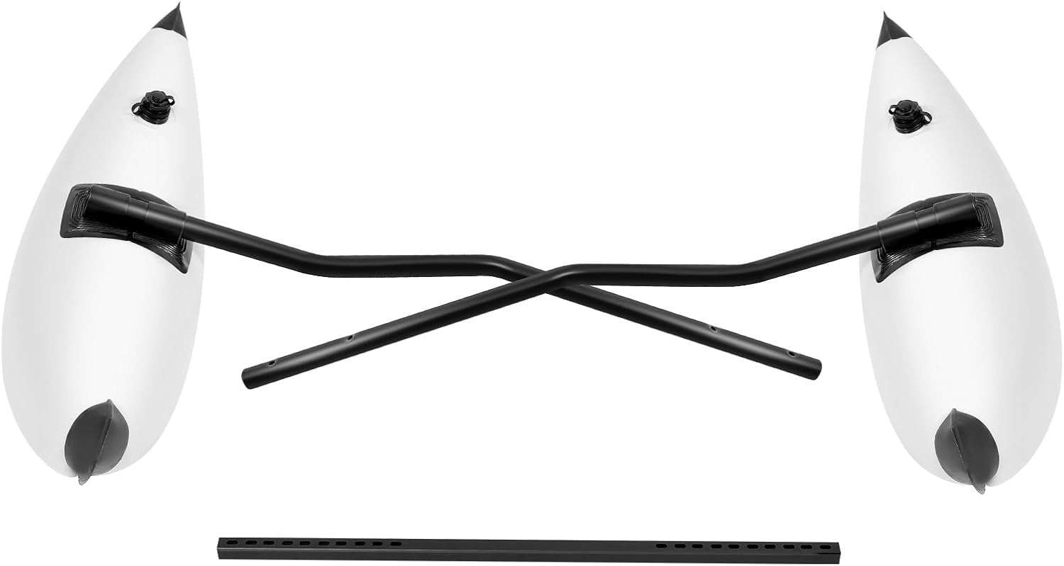 Kayak Float 2X PVC Inflatable Outrigger Kayak Float Tube Stabilizer Kit, Portable Detachable Fishing Boat Float Tube Stabilizers for Fishing Water Skiing Surfing