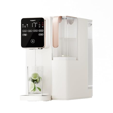 TOKIT T1 Reverse Osmosis Water Filter Countertop, NSF/ANSI 58, RO Whole House Water Filter System with Alkaline Remineralization Filter, No Installation