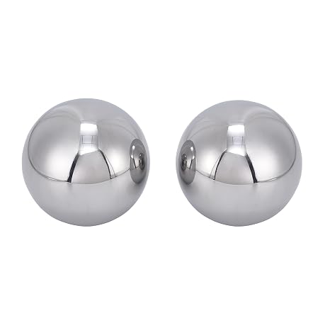 Two 2-1/2" Inch Diameter Hardened Chrome Solid Steel Bearing Balls, Vigorous Precision Balls (2 Pieces)