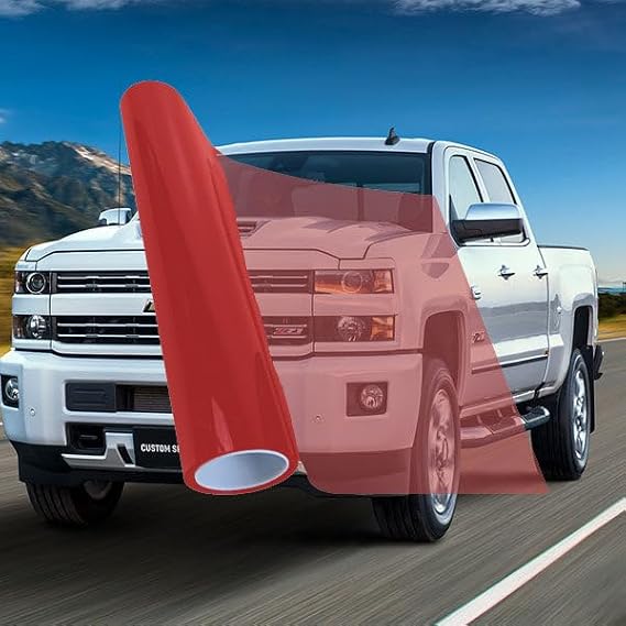 Red 35% VLT Auto Window Tinting Film 40 Inch Wide x 20 Feet Long Roll