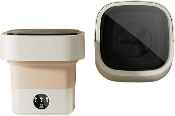 Small Washing Machine with Dehydration Function, Quiet Motor, Portable Mini Stopper, Blue Light Disinfecting Deodorizer, Small Dehydration Function, One Key Operation, Quick Drying, Underwear