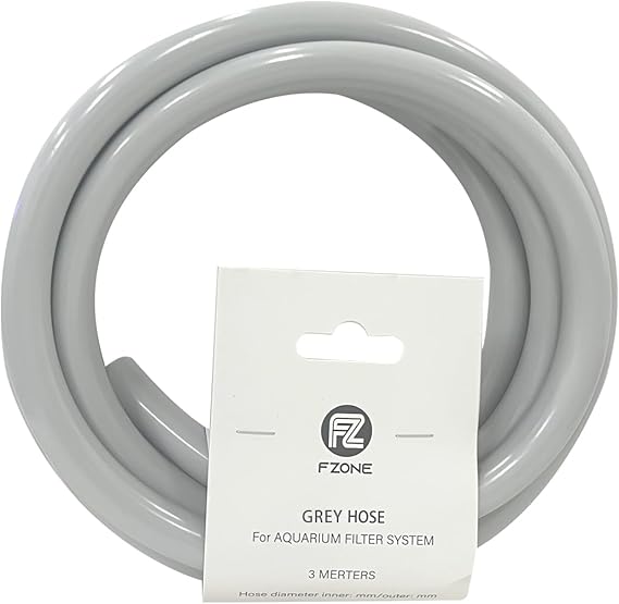 FZONE Aquarium Tubing 3M Class Grey for Aquatic Filter System Tubing 12/16mm