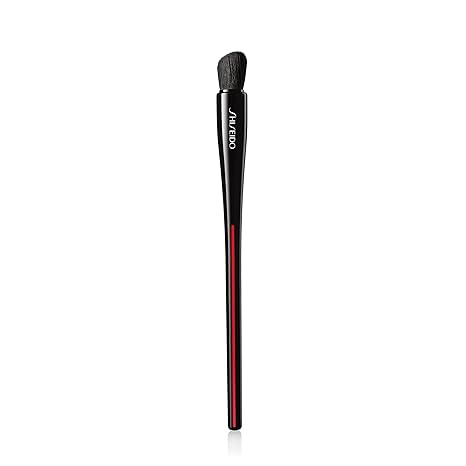 Shiseido NANAME FUDE Multi Eye Brush - Defines, Blends & Diffuses Cream, Powder & Gel Formulas - High-Performance, Synthetic Bristles for a Streak-Free Finish - Made in Japan