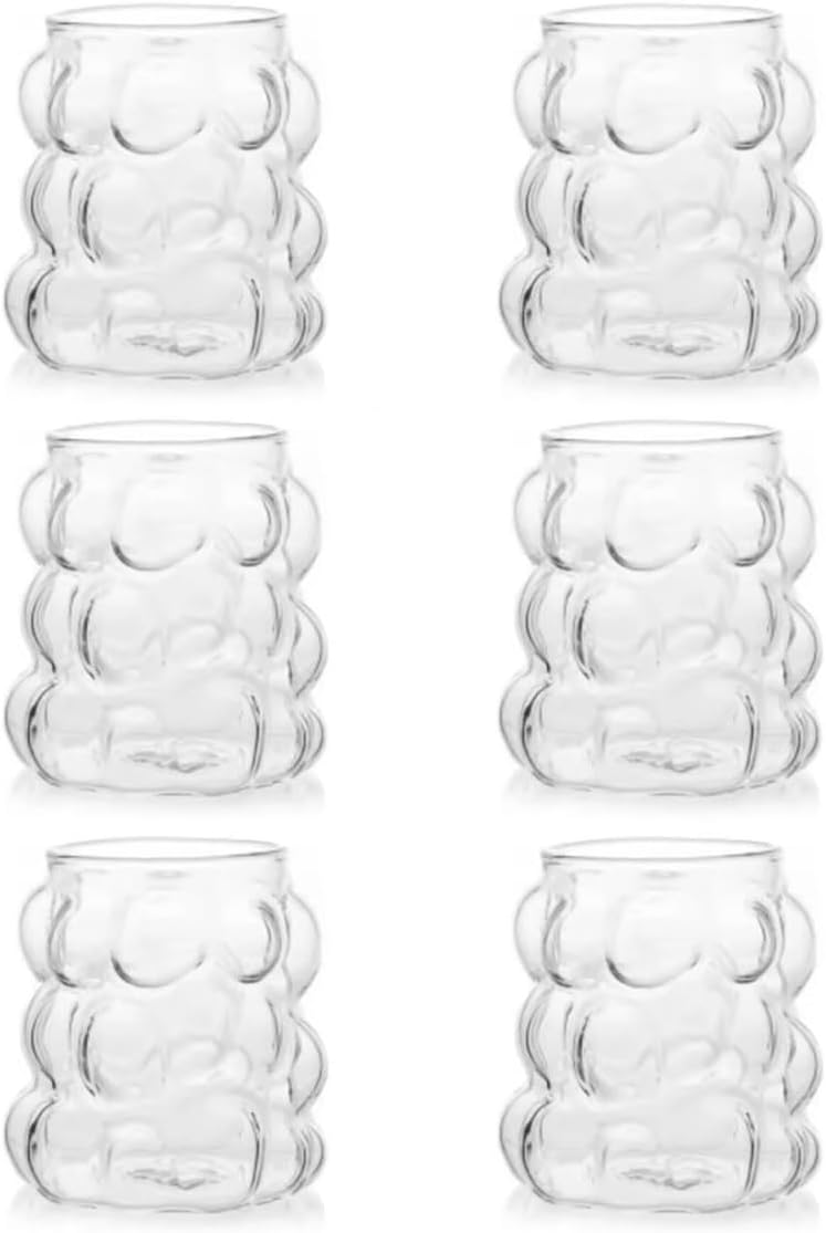 Orret Home 75ml 6-Piece Grape Cup Set, Bubble Cup, Cloud Cup, Coffee Side Presentation Cup, Elegant and Stylish Design, Ideal for Beverage Presentations
