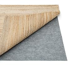 Revival Rugs Low Profile 8'x10' Rug Pad - 1/8" Thick - 100% Recycled Felt - Natural Rubber - Strong Grip - Moisture Resistant