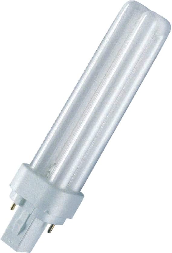 Osram 13W Dulux-D 2-Pin G24d-1 Cap 840 [4000K] Cool White Colour Energy Saving Compact Fluorescent Lamp