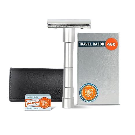 Merkur Double Edge Travel Razor with Blades