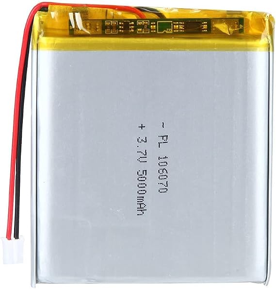 3.7V 5000mAh 106070 Lipo Battery Rechargeable Lithium Polymer ion Battery Pack with PH2.0mm JST Connector