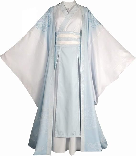 Anime Ancient Traditional Chinese Costume Half Sleeve Hanfu Cloak Uniform Halloween Suit