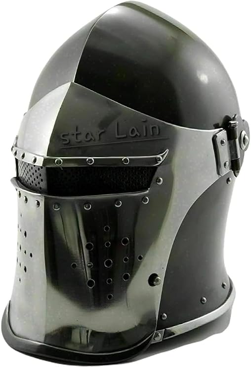Medieval Replicas Barbuta Helmet Armour Helmet Roman Knight Helmets with Inner Liner ECTORIA