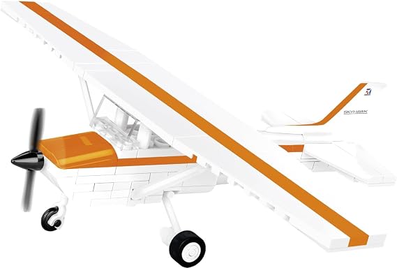 COBI Cessna 172 Orange Skyhawk Building Set, 162 Pieces