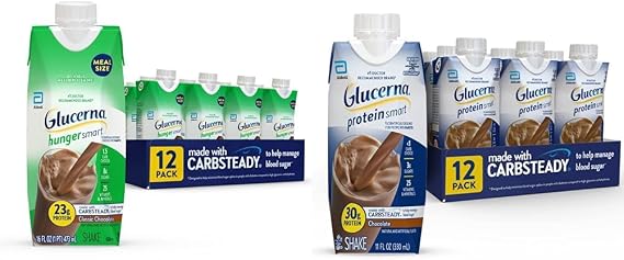 Glucerna Hunger Smart Meal Size Shake, Diabetic Meal Replacement & Protein Smart Nutritional Shake, Diabetic Protein Drink