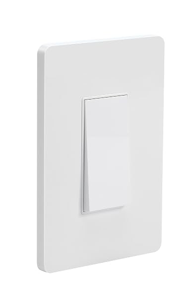 Smart Light Switch Without Neutral Wire,WiFi HUB has Compatibility Requirements,Single Live Wire Single Button, Tuya smart Life App Remote Control Compatible with Alexa and Google Home