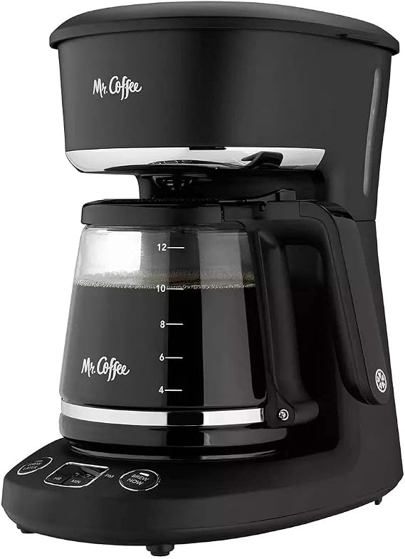 Mr. Coffee 12-Cup Programmable Coffeemaker, Brew Now or Later