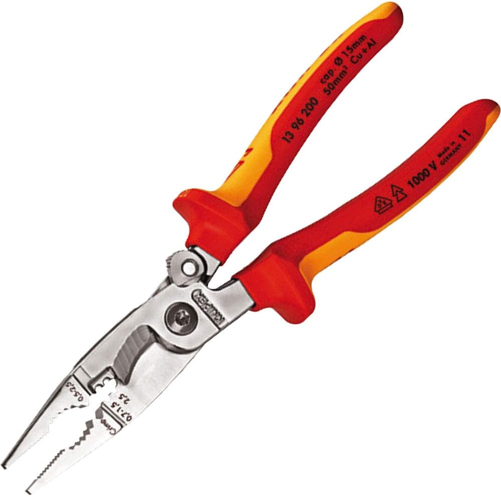 KNIPEX 1396-200 1000V Insulated Electric Multillier with Spring