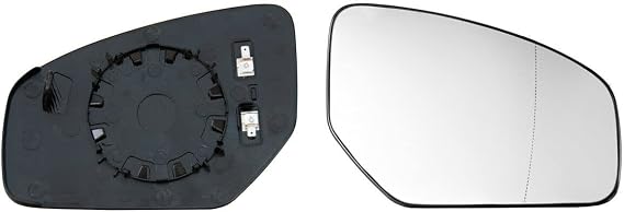 Heated Wing Mirror Glass Right Driver Side for Honda Civic 2012–2020 Clip-On Replacement with Backing Plate