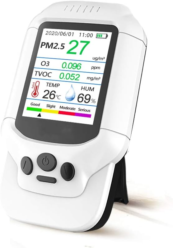 Gas Detector, New Portable Ozone Detector Handheld Multifunctal Intelligent O3 Ozone Meter Gas Sensor Analyzer