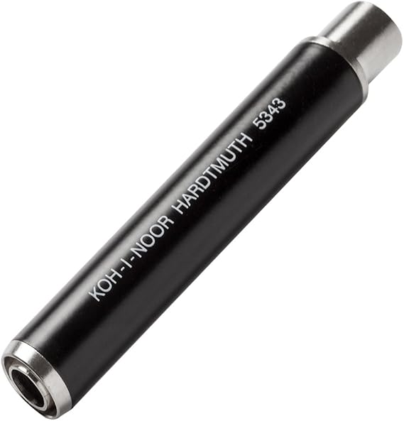 KOH-I-NOOR 5343 - Chalk holder made of metal for round 9-10 mm chalk black - 1 PIECE