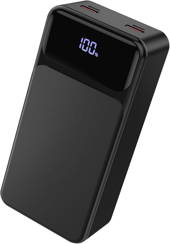 Portable Charger, 50000mAh Power Bank22.5W Fast Charging External Battery Pack, USB-C USB-A, LED Display, 4-Port Simultaneous Charging, Powerbank for iPhone 17/16/15/14 Series, Samsung, Android