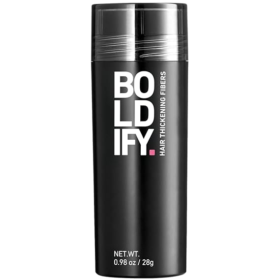 BOLDIFY Hair Fibers for Thinning Hair, for Women & Men, Black 28g