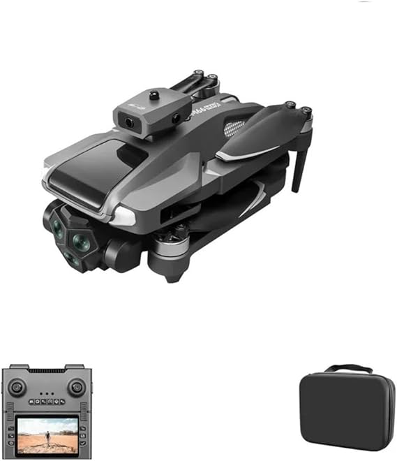 Single Battery,M66 Max Drone 4,5" Screen Controller 4K Dual Camera Optical Flow Position Aircrafting Obstacle Avoidance Brushless Quadcopter