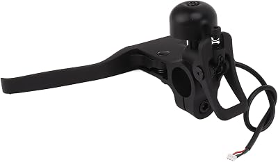 Electric Scooter Brake Handle, 2 in 1 Scooter Handle Brake Lever Part Replacement with Aluminum Alloy Bell Ring for F30 F40 MI4PRO Electric Bikes