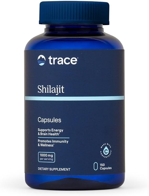 Trace Minerals Shilajit Capsules with Fulvic Acid, 150 Count