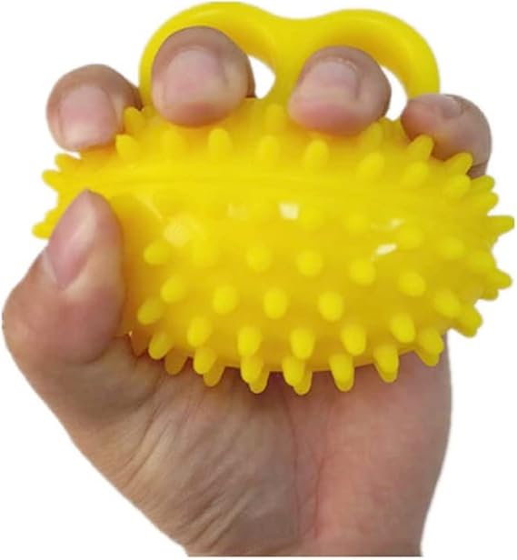 Finger Grip Ball, Stroke Hemiplegia Rehabilitation Training Equipment, Hand Finger Strength Massage Grip Ball (Hard)