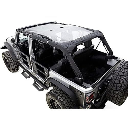 Rampage Products 90525 17-17 Wrangler Unlimited Mesh Shade Top 4 Dr
