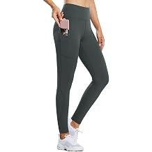 baleaf Fleece Lined Leggings Womens Thermal Trousers Water Resistant Running Pants Winter High Waisted Hiking Walking with Pockets