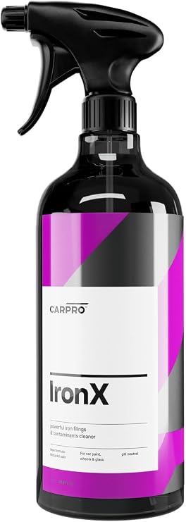 CARPRO IronX Iron Remover: Stops Rust Spots and Pre-Mature Failure of the Clear Coat, Iron Contaminant Removal - 1 Liter with Sprayer (33.8oz)