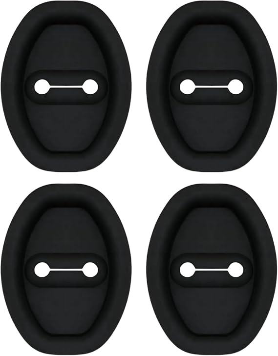 4PCS Car Silicone Door Latch Protective Cover, for Citroen C2 C3 C4 C5 X7 Berlingo Xsara Picasso Car Door Lock Latches Silent Shock Cover Set Auto Accessories