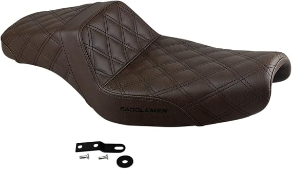 Saddlemen 807-11-175BR Step-Up Full Lattice Stitch Seat - Brown