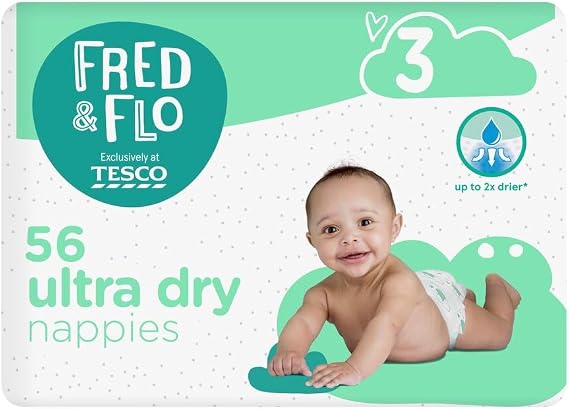 Fred & Flo Size 3 Nappies 56 Pack