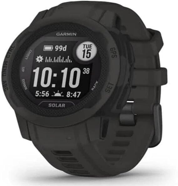 Garmin Instinct 2S Solar Rugged GPS Smartwatch, Graphite