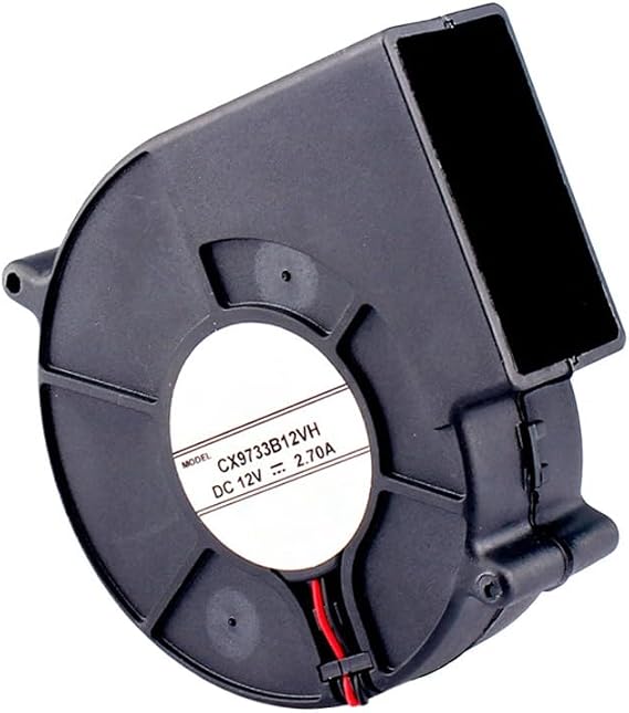9733 Centrifugal Blower Fan for HVAC Systems – 12v/24v Dc Brushless Turbo Exhaust Fan with Double Ball Bearings 94mm Blade 3700 RPM 150 Cfm Silent for Durable Cooling(24V)