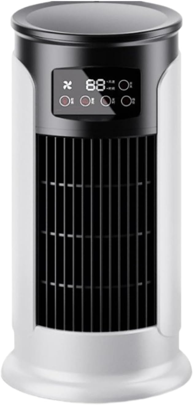 Air Conditioner Fan, Desktop Evaporative USB Cooling Device, Adjustable Speed Personal Cooler, Interactive Timer, Quiet Steps for Bedside Dome Camping Travel Indoor Outdoor Use 11.61x6.1 Inch